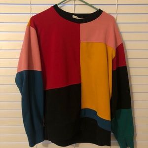 Large Color-blocked Vans Pullover